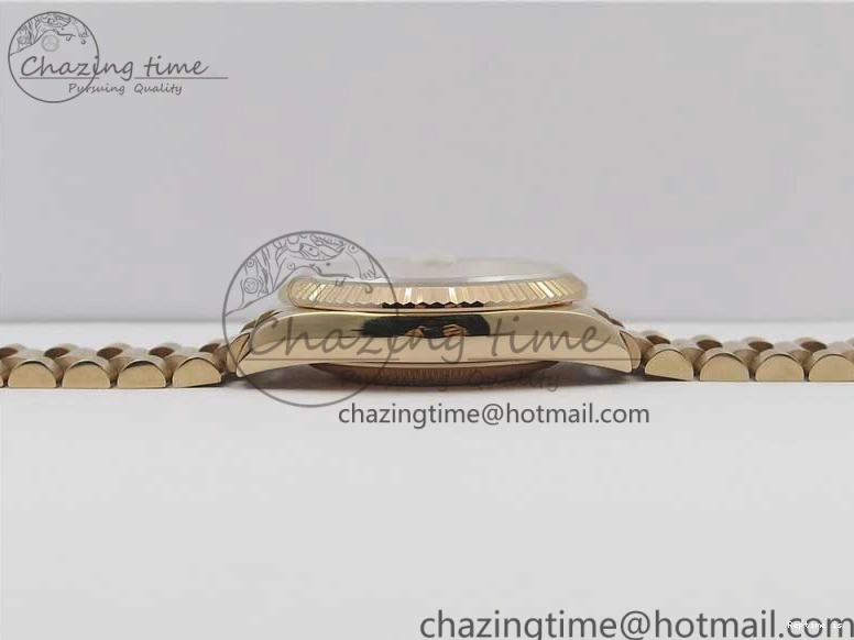 0108 Day-Date 36 RG 128239 Bp Maker Best Edition Pink Dial on RG President Bracelet Sporty 3136